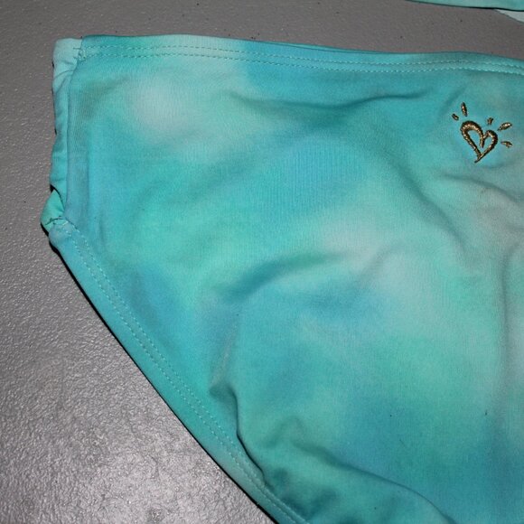 Blue 2 Pcs Justice Tankini Swimsuit Size 14 - Picture 10 of 11